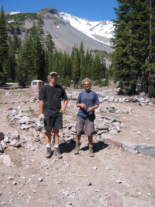 Shasta 03 - John and Henrich at Horse Camp 2